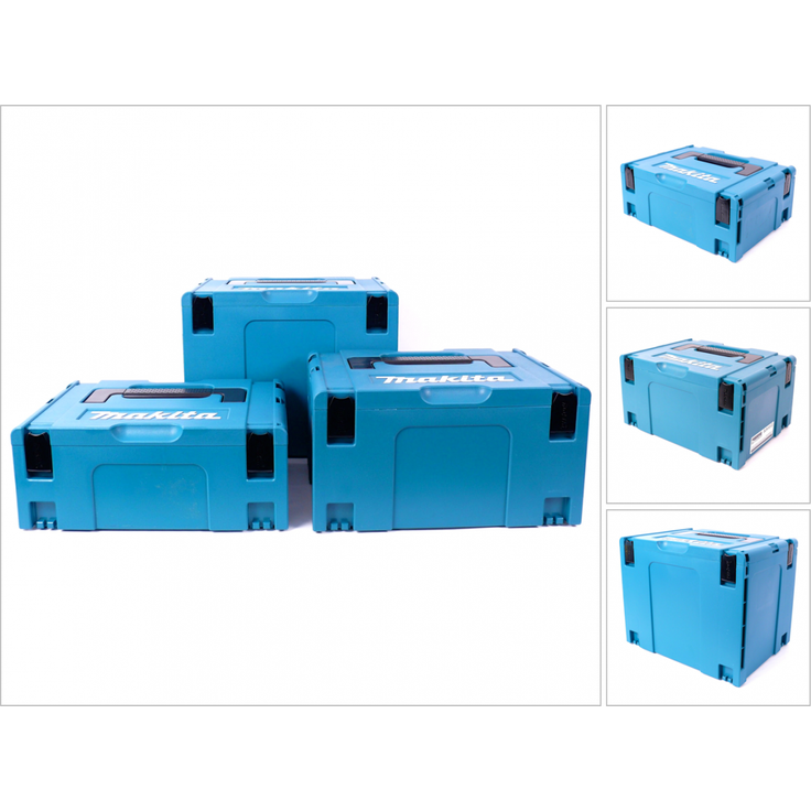 Makita Makpac Set Gr. 2 + Gr. 3 + Gr. 4 Transportbox und Werkzeugkiste