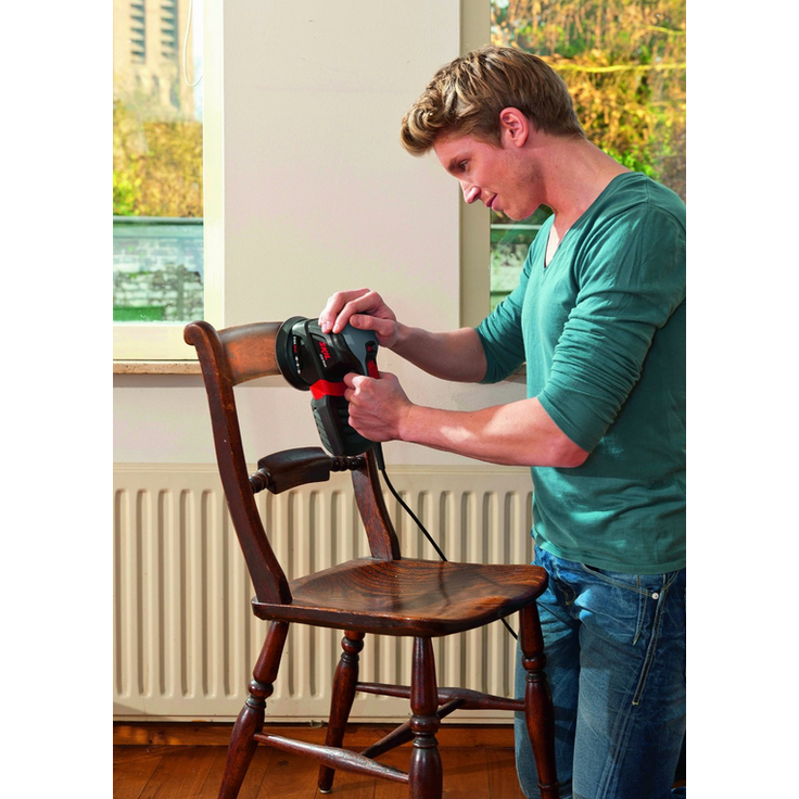 Skil 3-in-1 Multischleifer FOX 7220 AC (250W, 3-in-1 Gerät: Schwingschleifer, Exzenterschleifer, Deltaschleifer mit 10 tlg. Schleifpapierset und Tasche) – Bild 3