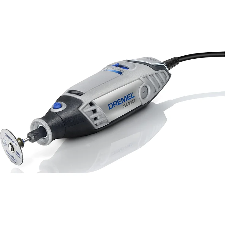 Dremel 3000 Multifunktionswerkzeug - 130W, Set mit 1 Aufsatz, 25 Zubehörteilen, Drehzal 10.000-33.000 U-min zum Schneiden, Schleifen, Gravieren, Polieren, Schärfen, Schnitzen – Bild 3