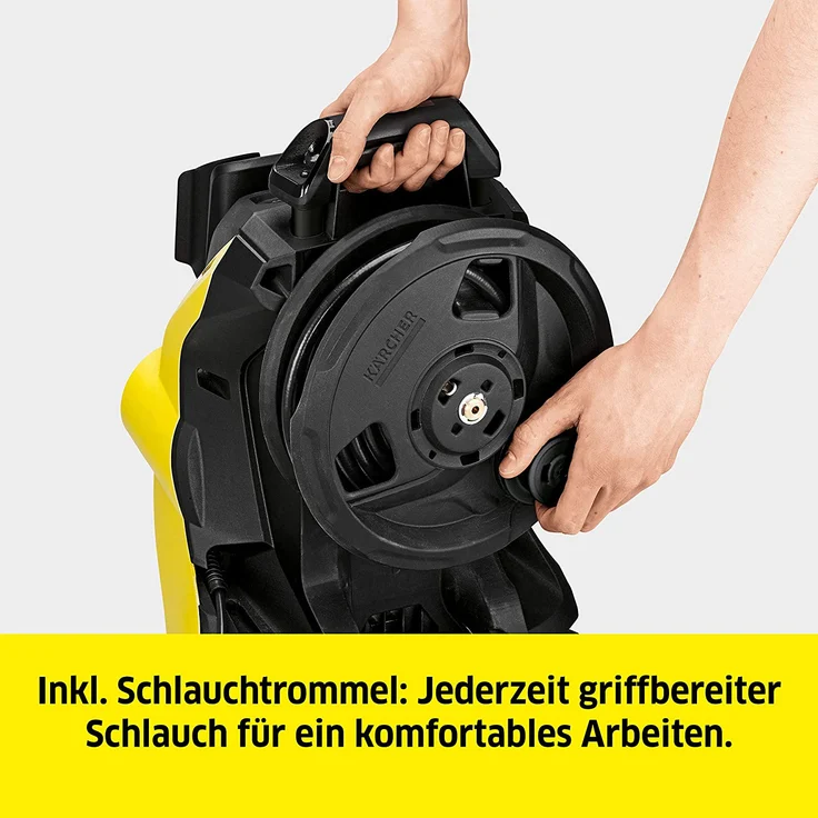 Kärcher K 4 Premium Power Control Home 1.324-133.0 Hochdruckreiniger 420 l/h 1800 W 130 bar 30 m²/h 40 °C Schlauch 8 m mit integrierter HD-Schlauchtrommel und Home Kit – Bild 6
