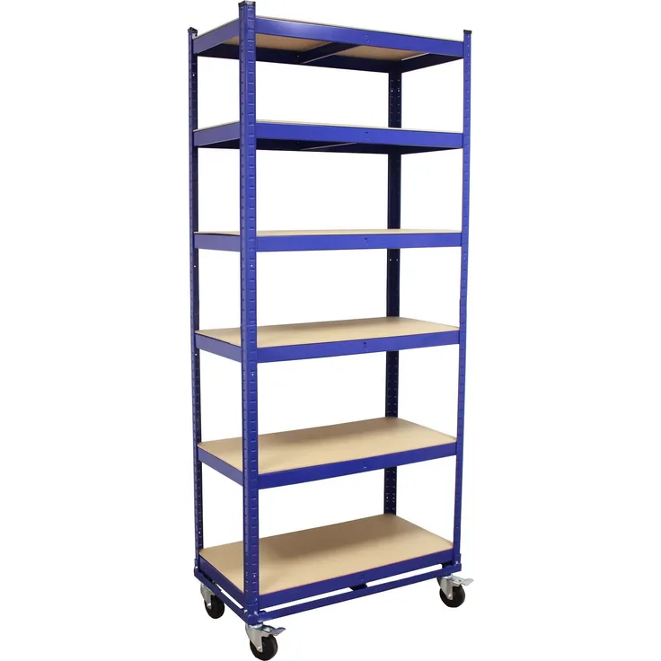 Etagenwagen 900kg/150 kg je Boden Transportwagen Magazinwagen Kommissionierregal HxBxT ca 215 x 90 x 45 cm mit 6 Ebenen