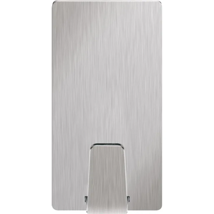 Tesa Powerstrips Haken (Waterproof Small Metall eckig) silber-matt