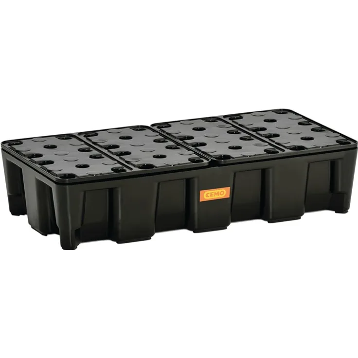 Auffangwanne 35l L800xB400xH180mm PE m.PE-Rost MO