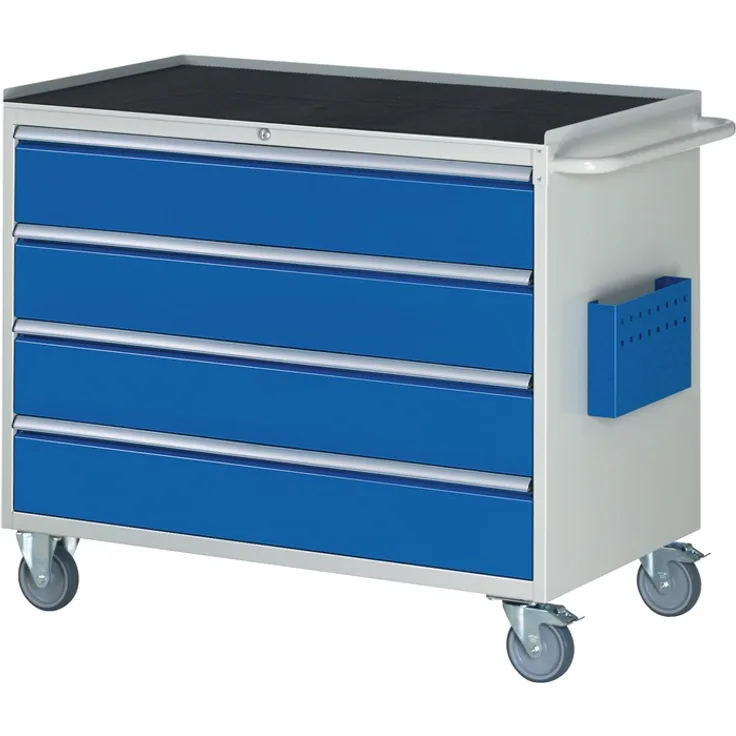 Werkstattwagen Metallablage H975xB1145xT650mm grau-blau Anz.Schubl.xH 4x180mm