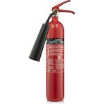 Smartwares Kohlendioxid-CO2-Feuerlöscher (2 kg, Brandklasse 34B, Inklusive Montagehalterung, CB2)