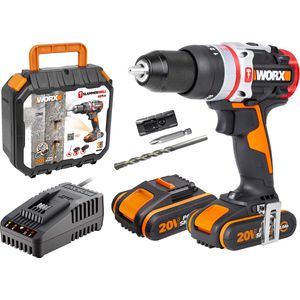 Bild für WORX WX354 Akku Schlagbohrhammer 20V Max SlammerDrill mit 2 Akkus