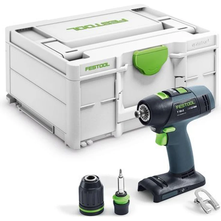 Festool T 18+3-Basic Akku-Bohrschrauber 18V 50Nm 3Ah + Koffer - ohne Akku - ohne Ladegerät (576448) – Bild 1