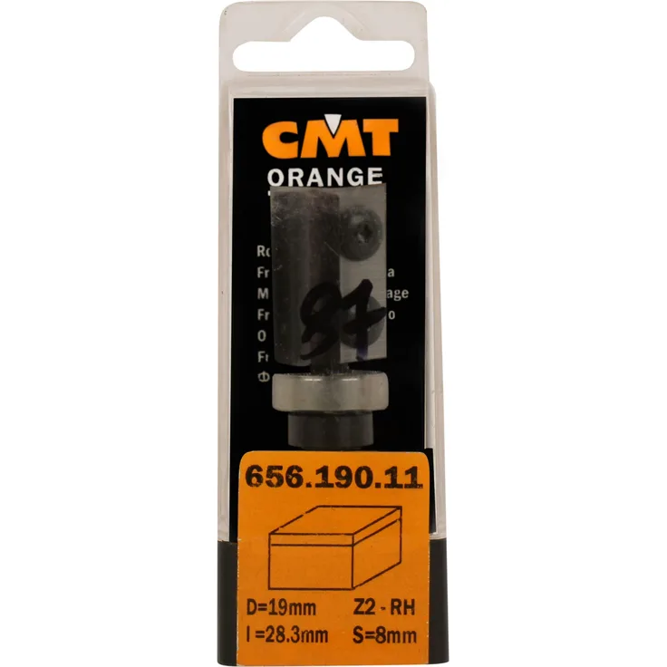 CMT Orange Tools 656.160.11 ? Fräser HW mit Messer für Bohren und Gestalten Z2 S 8 D 16 x 35 x 80 DX