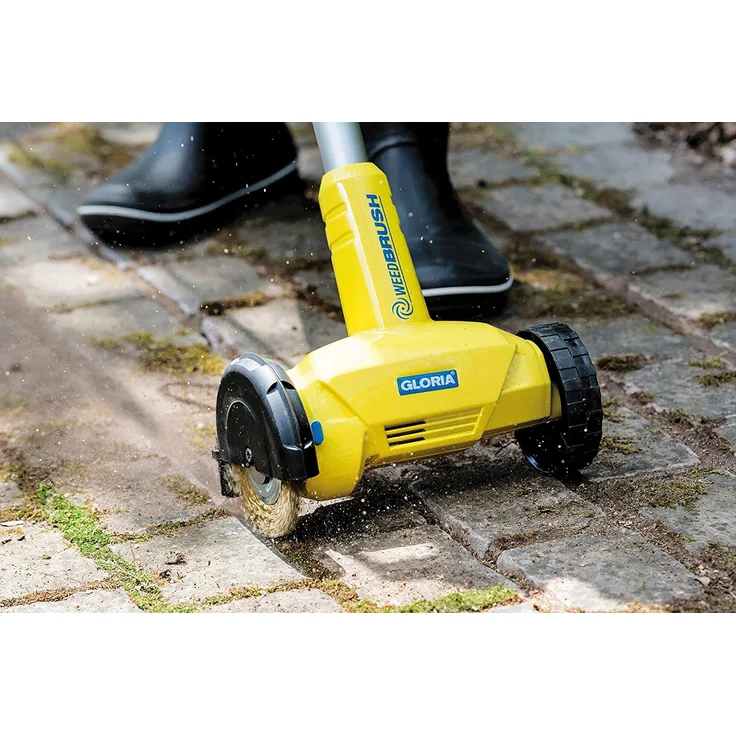 Gloria WeedBrush elektrischer Fugenreiniger Fugenbürste 300 W 1600 U-min mit Drahtbürste – Bild 3