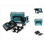 Makita DHR280PT4J 2 x 18 V 36 V Li-Ion Akku Bohrhammer Brushless 28 mm für SDS-PLUS im Makpac + 4 x 5,0 Ah Akku + Doppelladegerät