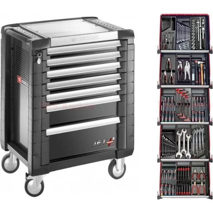 FACOM Werkstattwagen JET.8GM3 mit 15 Modulen