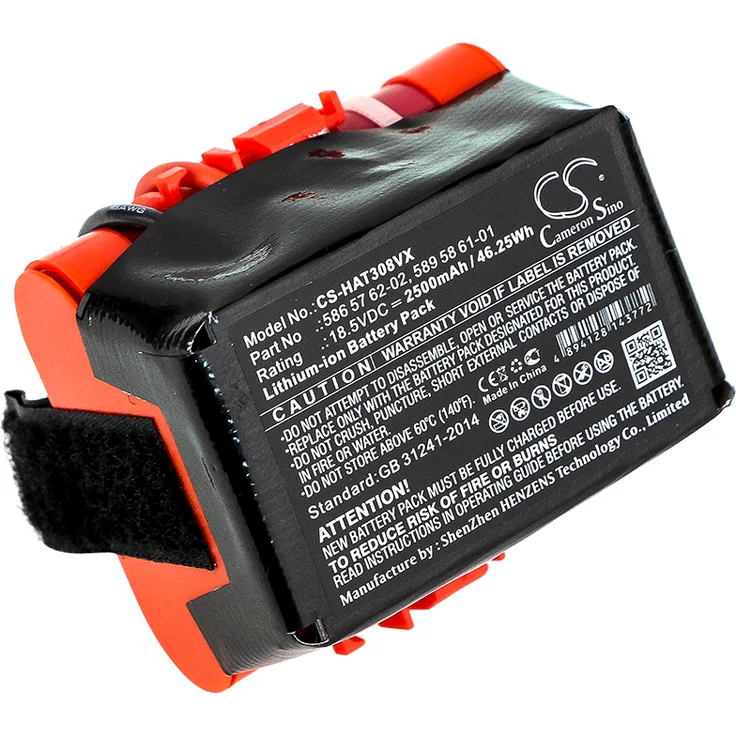 Cameron Sino Ersatzakku CS-HAT308VX Gardena R40Li Husqvarna 305 18 Volt 2500mAh Li-Ion
