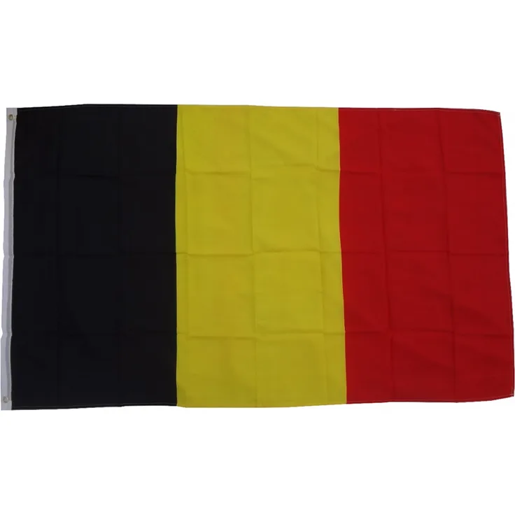 XXL Flagge Belgien 250 x 150 cm Fahne mit 3 Ösen 100g/m² Stoffgewicht Hissflagge Hiss