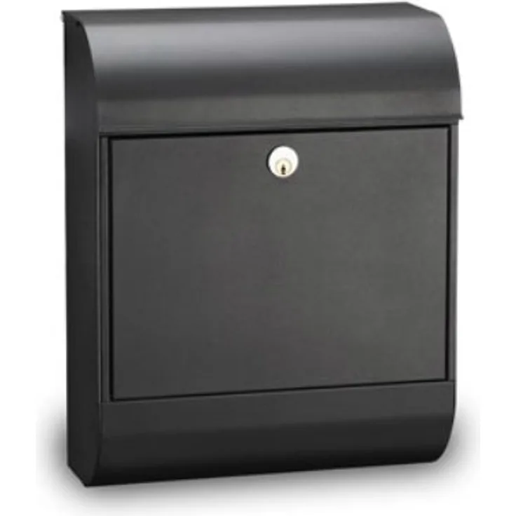 MEFA Briefkasten Pearl 872 (Farbe Verkehrsweiß, Einwurfklappe oben, Entnahme vorne, 450 x 352 x 160 mm) 872000DE