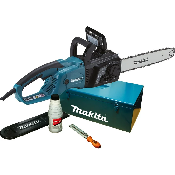 Makita Elektro-Kettensäge 35 cm, (mit Zubehör im Koffer), UC3551AK – Bild 1