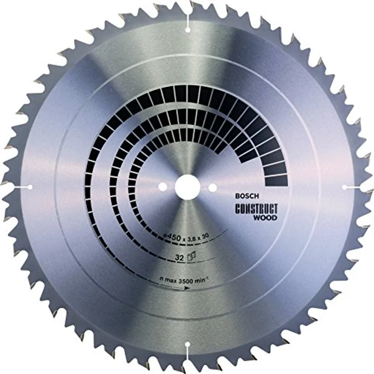 Bosch Professional Kreissägeblatt Construct Wood (Holz, 450 x 30 x 3,8 mm, 32 Zähne, Zubehör Kreissäge) – Bild 1