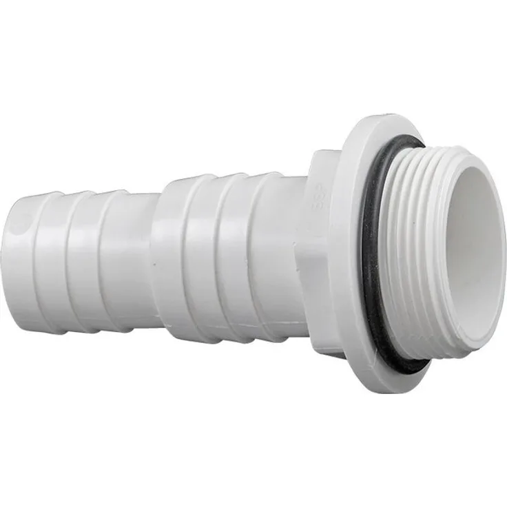 mega Schlauchtülle Pumpenanschluss 1 1/2 AG 32/38 mm weiß (1 Stk.)