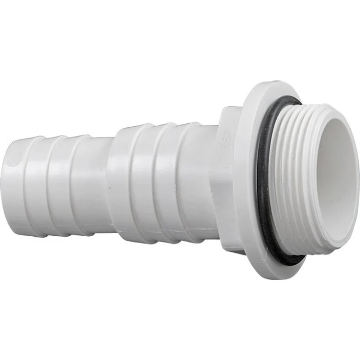 mega Schlauchtülle Pumpenanschluss 1 1/2 AG 32/38 mm weiß (1 Stk.)