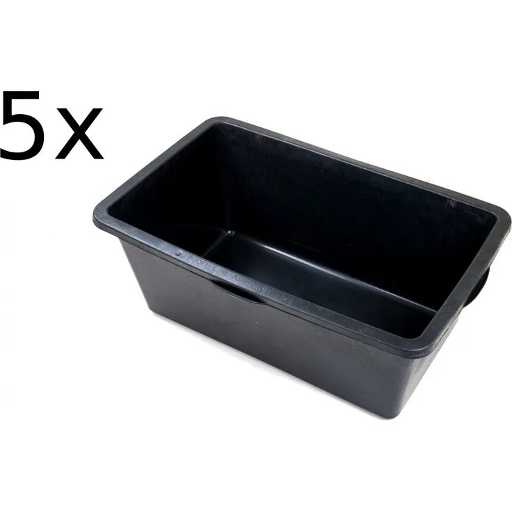 5x Grüner Jan Mörtelkasten 60 L Mörtelkübel Mörtelwanne Baukübel Zementwanne NEU