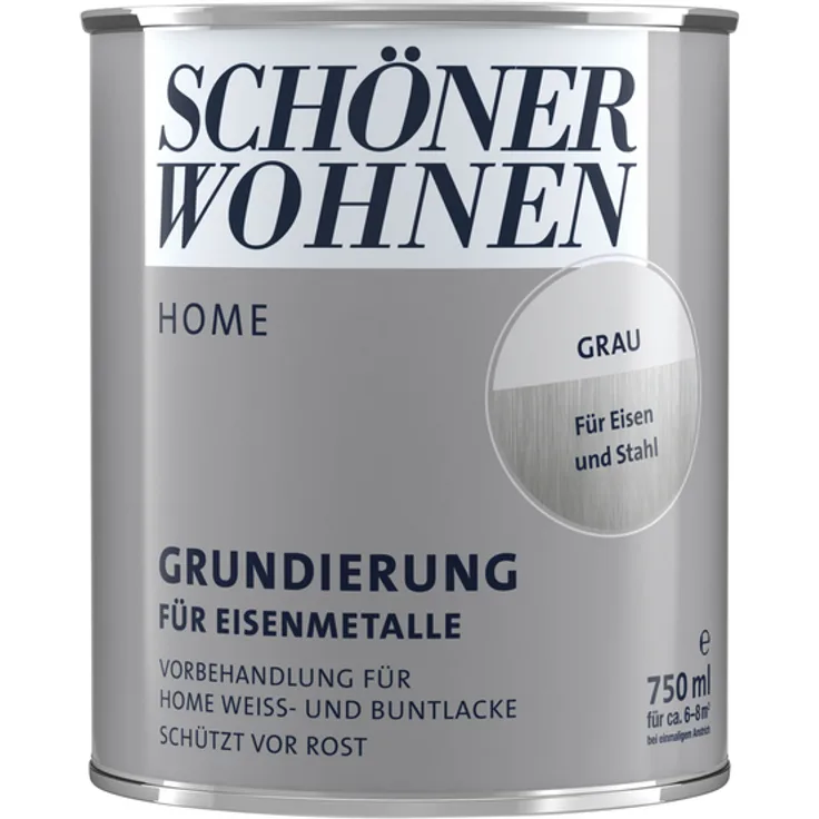 Schöner Wohnen - Grundierung Home für Eisenmetalle, grau, matt - grau