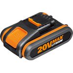 WORX WA3551,1 Akku 20V Wiederaufladbarer Akku für alle WORX Geräte 2000mAh Li-Ion Akku PowerShare - ohne Ladegerät