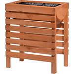 dobar 58160e Dekoratives Hochbeet aus Holz (Kiefer): Tischbeet Bausatz, für Gemüse, Kräuter, Blumen, Beet flexibel platzierbar in Garten, Terasse, Balkon, 58 x 36 x 71 cm - Pflanzbeet Hochbeet