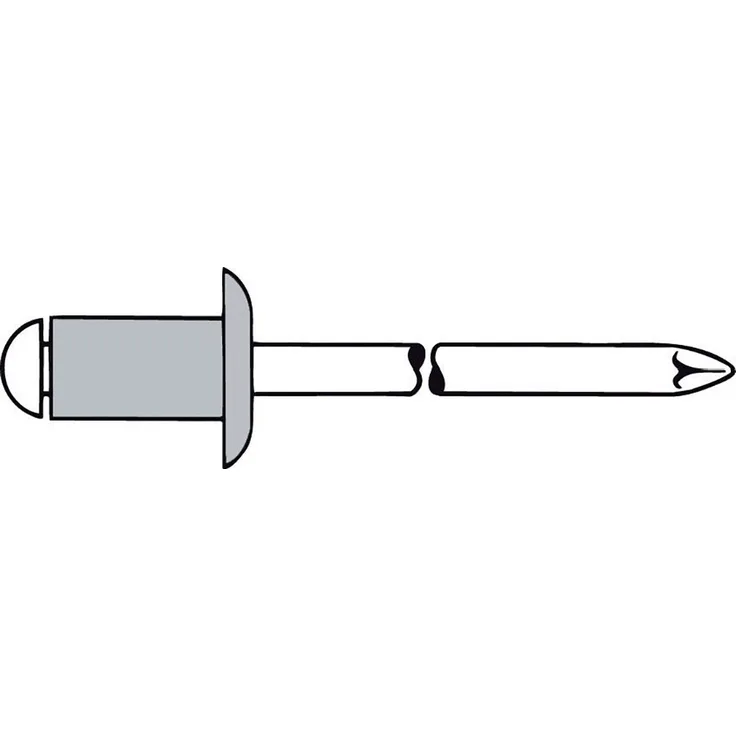 Gesipa Blindniet Alu Standard Flachrundkopf 3 2x 8mm