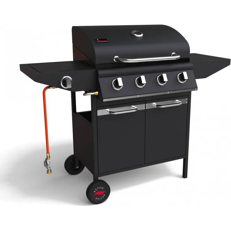 Activa Gasgrill 12241 Dakota - 4-Brenner - 12,8 kW Seitenbrenner