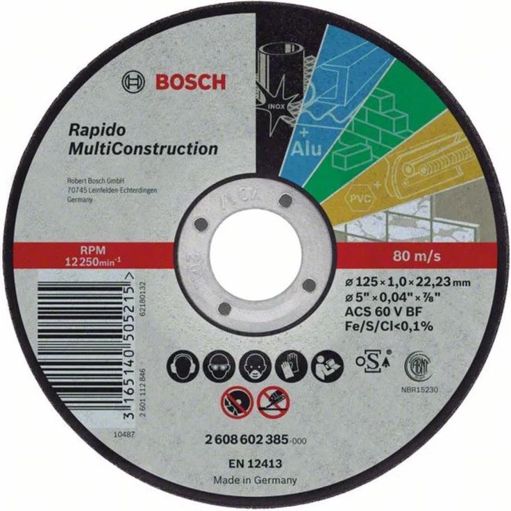 Bosch Trennscheibe gerade Rapido Multi Construction ACS (2608602766)