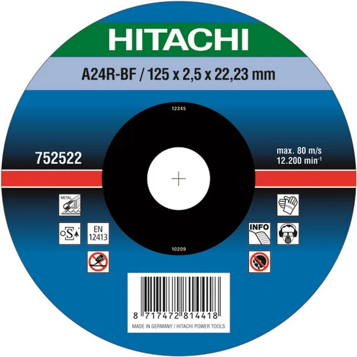 Hitachi Trennscheibe (Metall) 125x25 (VE25Stück) - Nicht kategorisiert