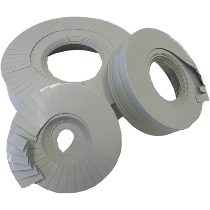 Armalok Endmanschette Lamellenband 38mm x 5mtr für PVC Mantel hellgrau