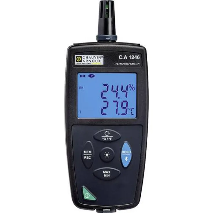 Chauvin Arnoux C.A 1246 Luftfeuchtemessgerät (Hygrometer) 3.0% rF 98.0% rF Datenlogger und Funk-USB-Schnittstelle