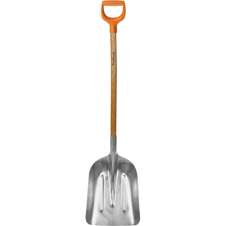Fiskars Schnee- und Kornschaufel, Blattbreite 31 cm, Aluminium-Blatt, Birkenholz-Stiel mit Kunststoff-Überzug, 1001637 - Preisvergleich – Bild 2