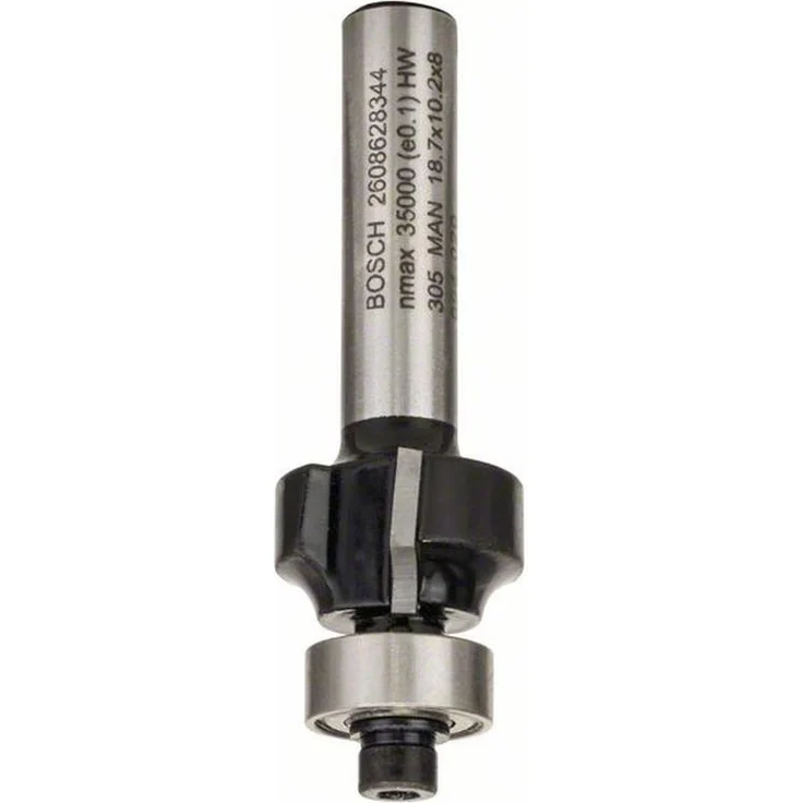 Bosch Professional Abrundfräser Standard for Wood (für Holz, Radius 8 mm, Arbeitslänge , Zubehör Handfräse) – Bild 1