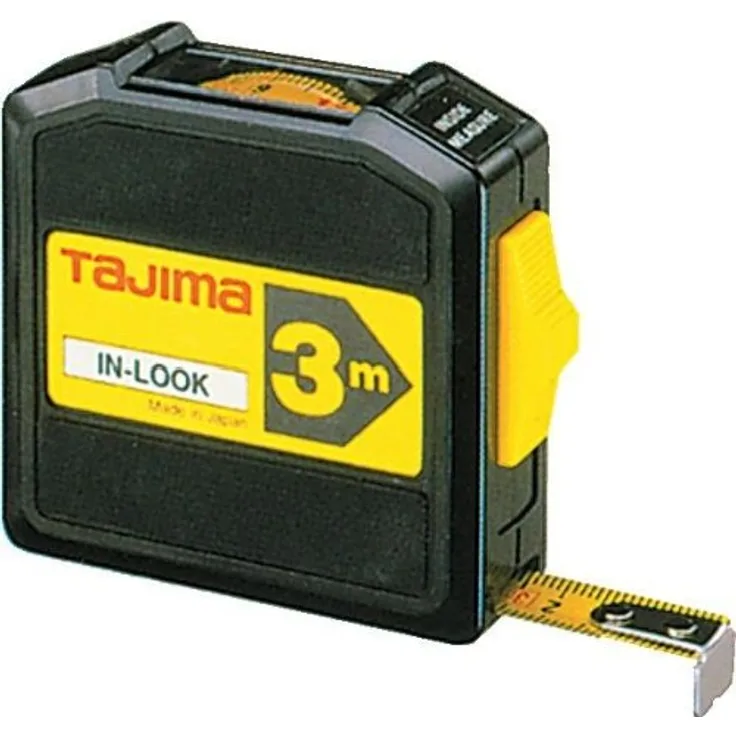 Tajima Ergonomisches Bandmaß, 3 m-13 mm mit Sichtfenster, 1 Stück, TAJ-11824