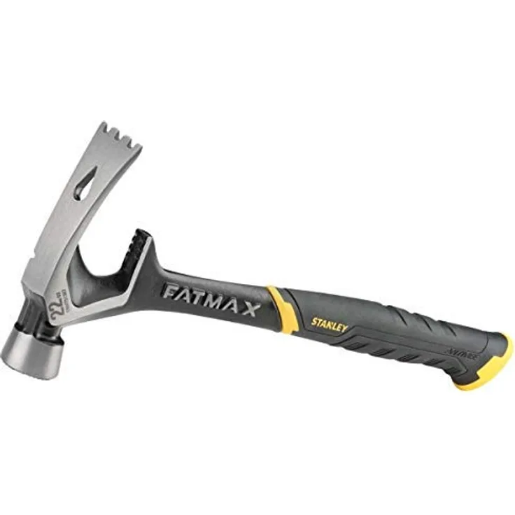 Stanley FMHT51367-2 FatMax Demontage Hammer (620g, abgeschrägter Nagelschlitz, große Schlagoberfläche, extra langer Handgriff, ideal zum Stemmen, Schaben, Zerspannen, 1 Stück)