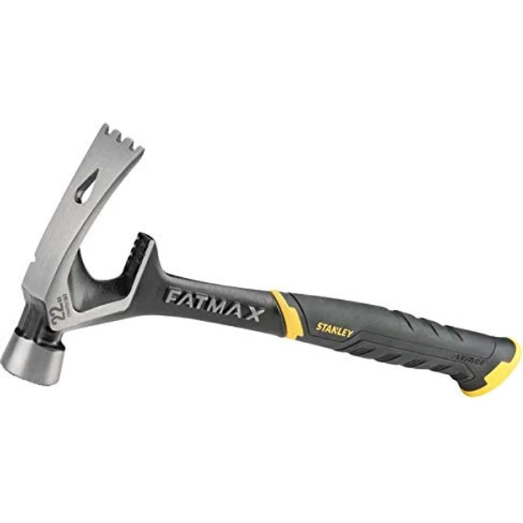 Stanley FMHT51367-2 FatMax Demontage Hammer (620g, abgeschrägter Nagelschlitz, große Schlagoberfläche, extra langer Handgriff, ideal zum Stemmen, Schaben, Zerspannen, 1 Stück)