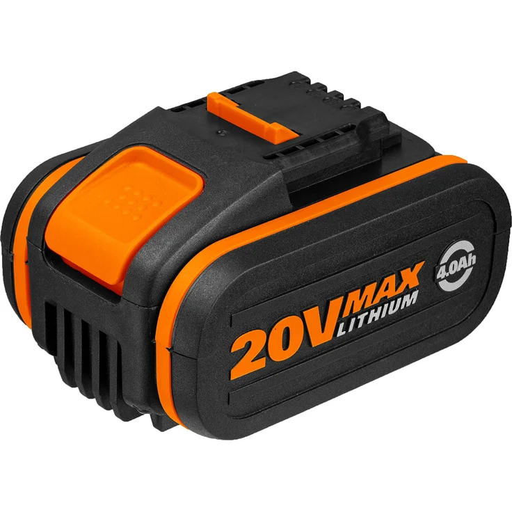 WORX WA3553 Akku 20V ? Wiederaufladbarer, leistungsstarker Akku mit integrierter Ladestandanzeige für alle WORX Geräte ? 4000mAh Li-Ion Akku PowerShare - ohne Ladegerät – Bild 1