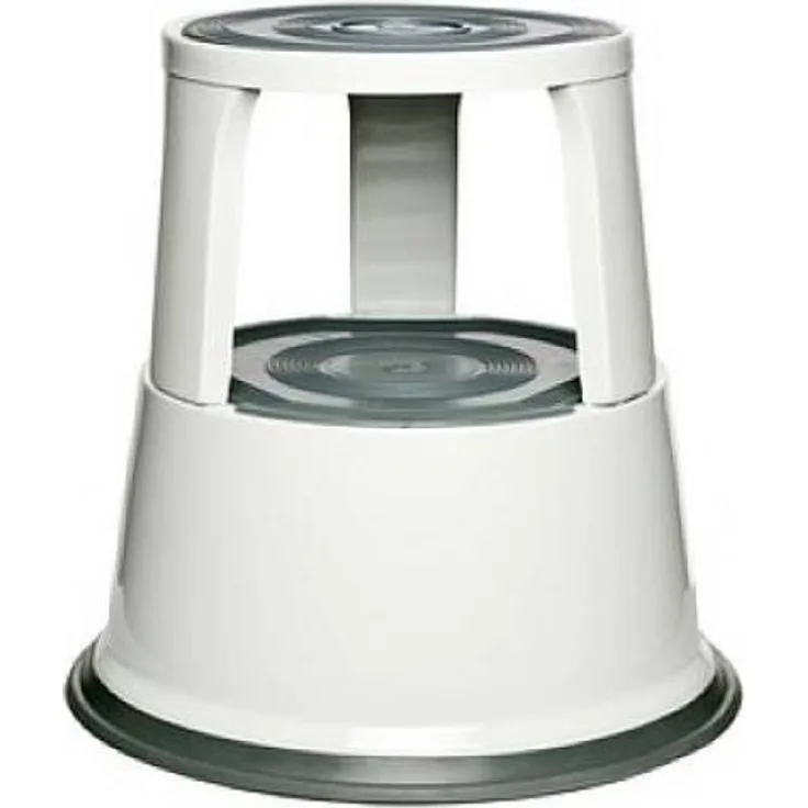 Alco Rollhocker Metall weiss