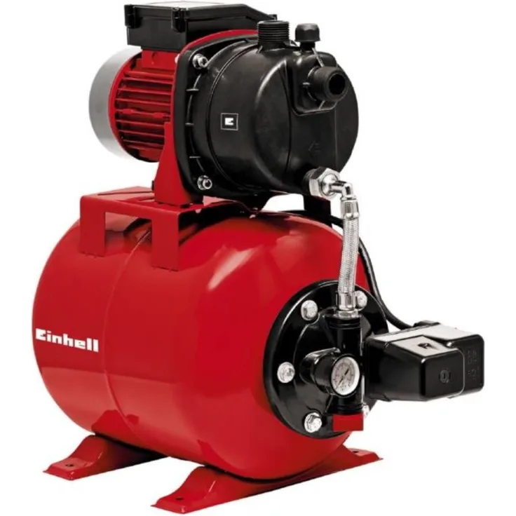 Einhell Hauswasserwerk GC-WW 6538 (650 W, 3,6 bar Druck, 3.800 l/h Förderleistung, integrierter Druckschalter, Manometer, 20l Behälter) Hauswasserwerk 8 m|36 m