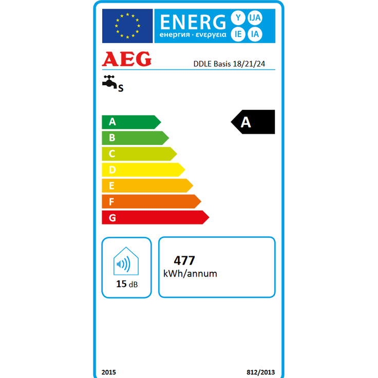 AEG DDLE Basis, EEK: A Durchlauferhitzer elektronisch geregelt, 18/21/24 kW, Über-/Untertischmontage (222390) – Bild 9