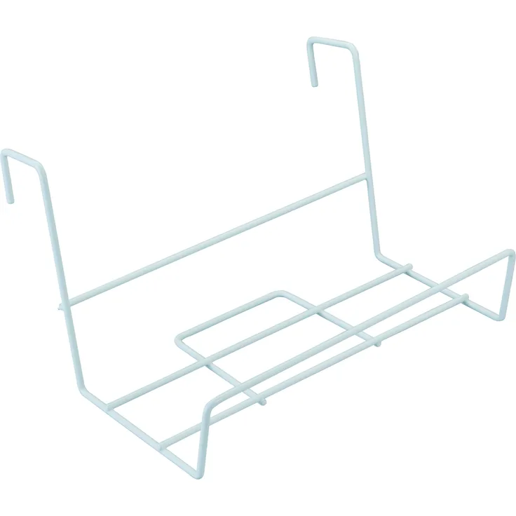 Sauvic 03215-Blumenkastenhalter, Standard, kunststoffbeschichtet weiß, 41 x 21cm.