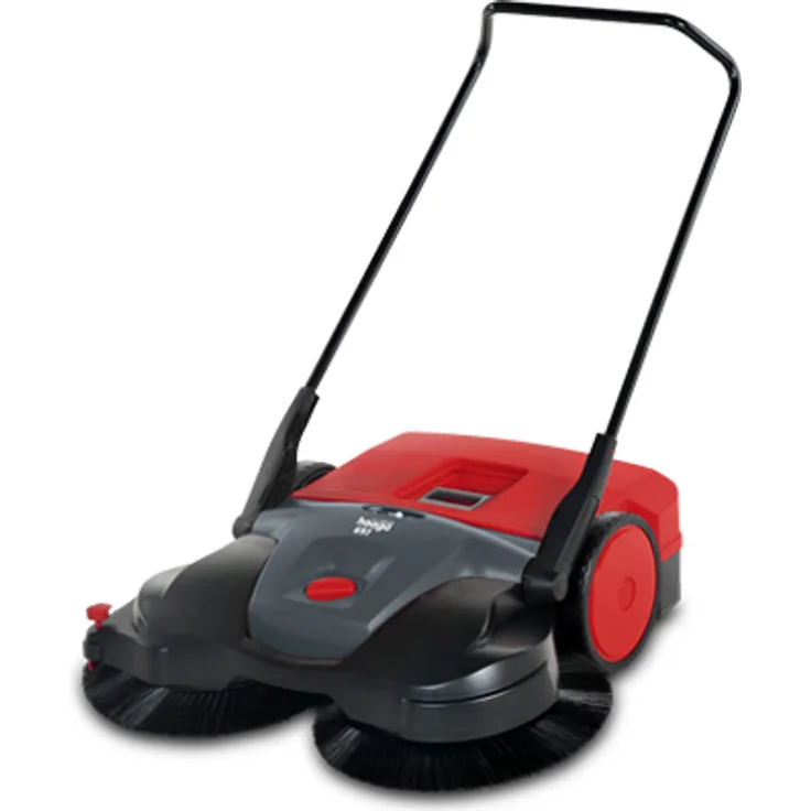 Haaga 697 iSweep elektrische Profi Kehrmaschine Akku Akku Kehrmaschine für große Flächen, Kehrleistung 4100 qm-h