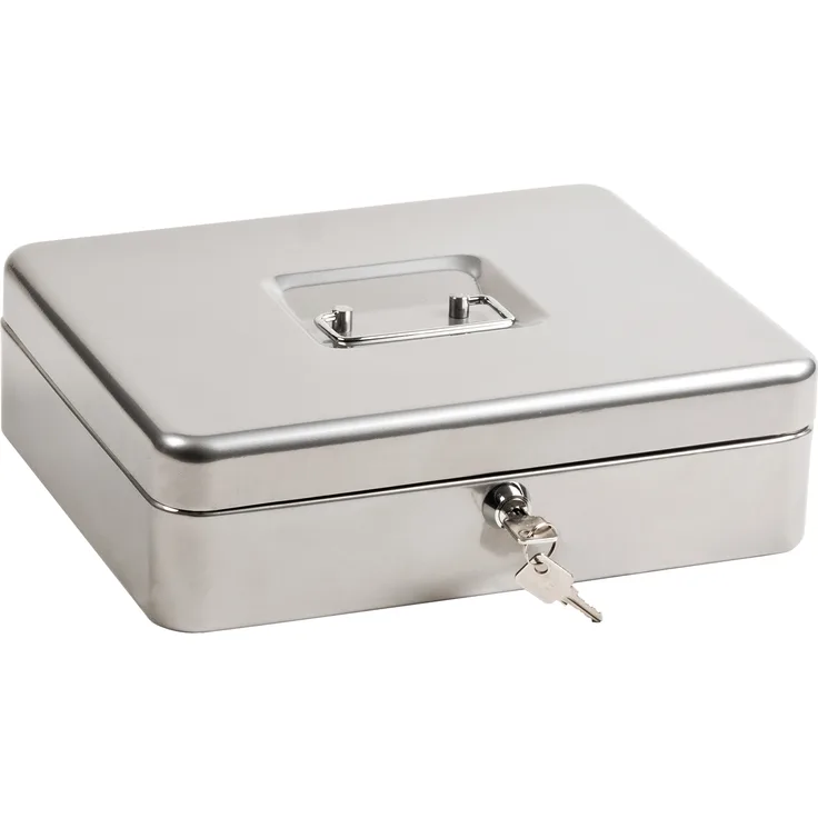 OfficeForce Geldkassette, abschließende Stahl Transport Geldkasse Standard Case 25 x 18 x 9 cm (10028)