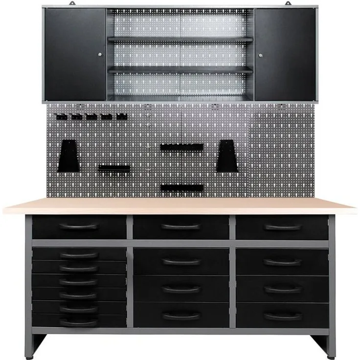ONDIS24 Werkstatt-Set »Konny«, 160 cm, höhenverstellbar, inkl. Hakenset