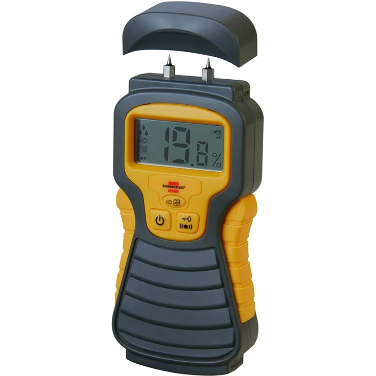 Brennenstuhl Feuchtigkeits-Detector MD (Feuchtigkeitsmessgerät-Holzfeuchtigkeitsmesser Holzfeuchtemessgerät Materialfreuchtemessgerät mit LCD-Display Maßeinheit Prozent – Bild 3