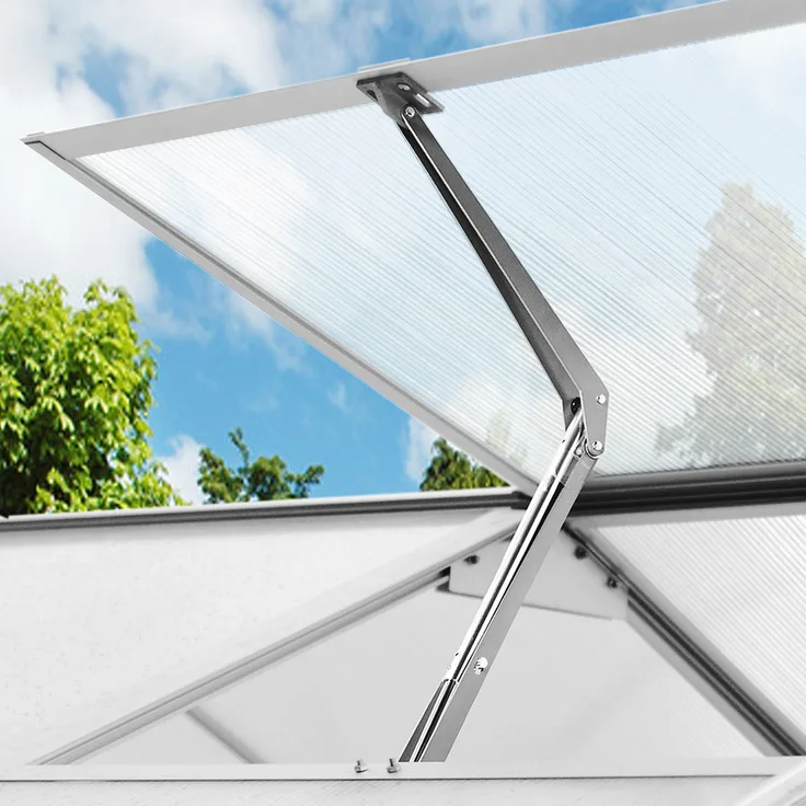 Automatischer Fensteröffner Gewächshaus silber
