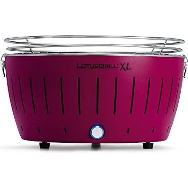 LotusGrill Kohlegrill Serie 435 XL, Zitrus, 43,5 x 35 x 25,7 cm, Lila – Bild 1