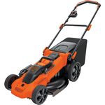 Black+Decker 3-in-1 Akku-Rasenmäher - mit Autosense 36V, 48 cm Schnittbreite, für mittlere und große Gärten, inkl. 2 Akkus, 90-Min Schnellladegerät, 50l Fangsack, Mulchfunktion CLMA4820L2-QW