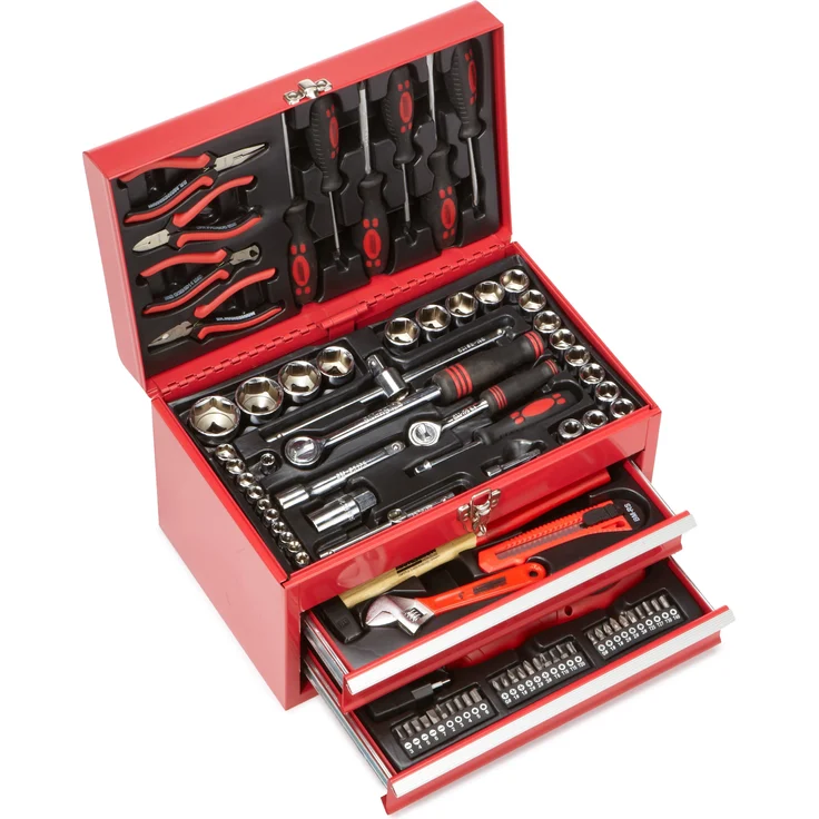Brüder Mannesmann M29066 Bestückte Werkzeugbox, 155-tlg – Bild 1